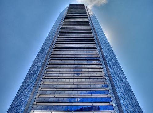 JP Morgan Building With Halo from the sunlight